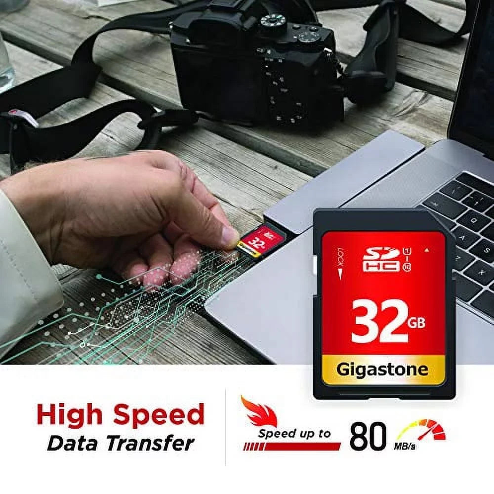 pack U1 Card (5x32GB) Class Memory Card, Gigastone to 10 5 80MB/s 32GB Up UHS-I SDHC