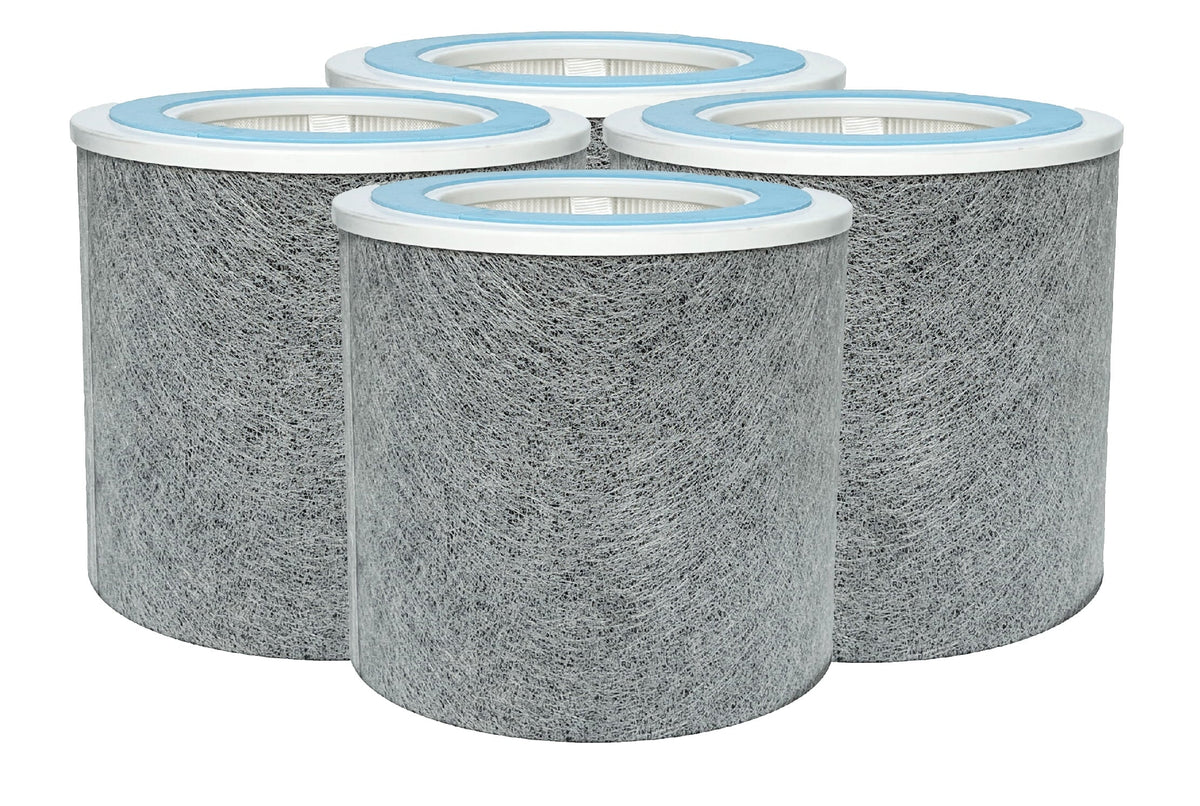 HP102 4 Air Packs Activated Purifier HP102 True For HEPA Carbon HC452, Filter Shark Replacement