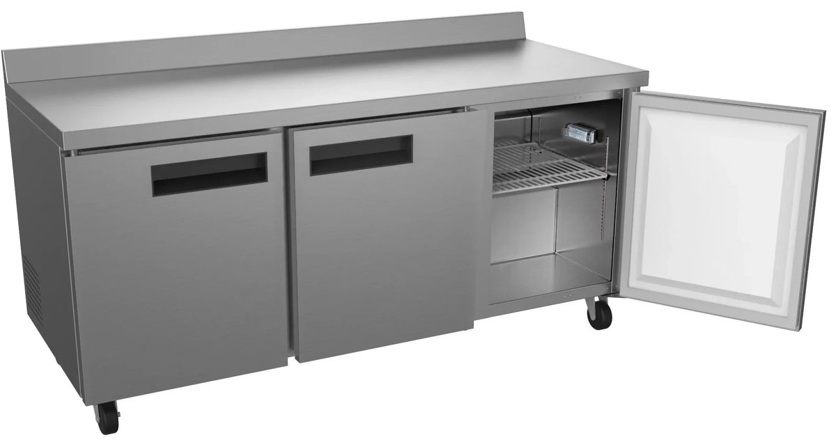 Cu. Refrigerator in. ft. in 72 Worktop Commercial 16.9 Three Steel, Stainless Door KoolMore