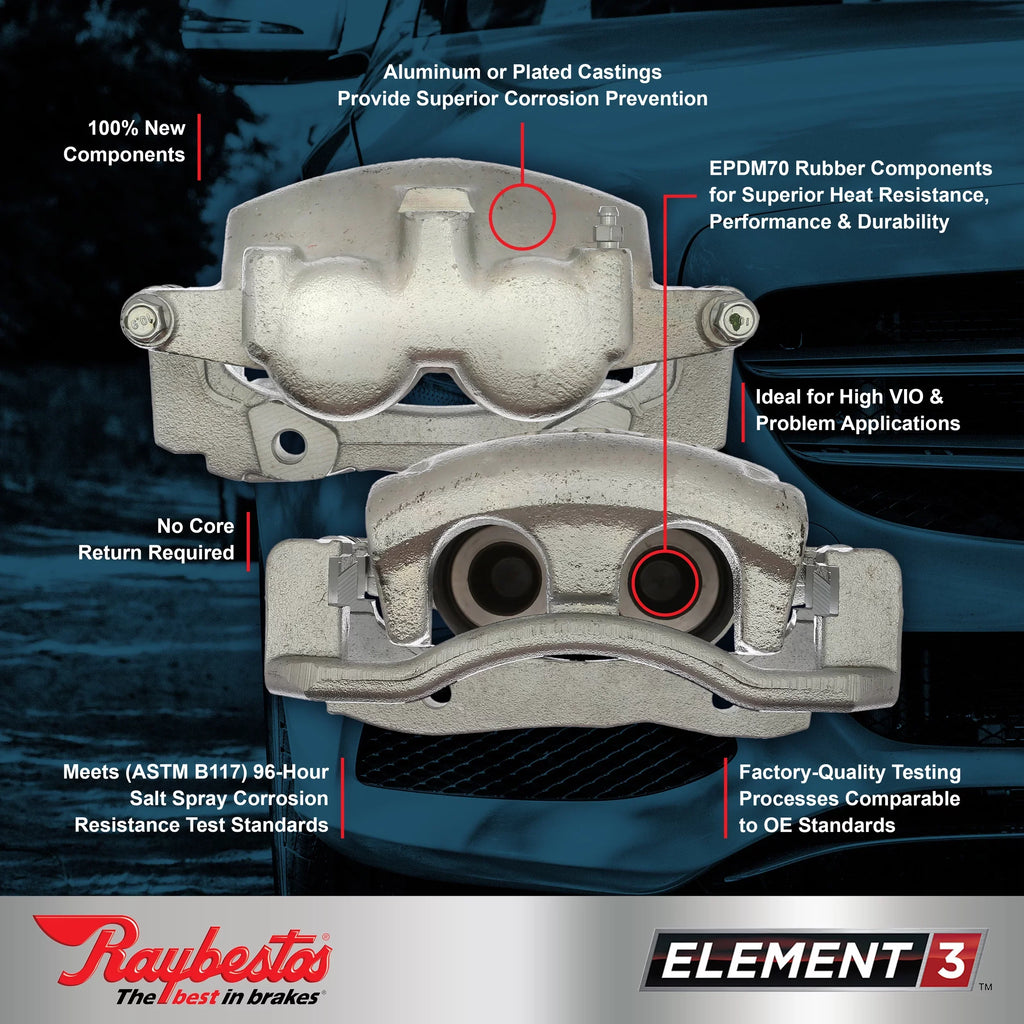 MALIBU Fits 2014-2016 Element3 New Plated Raybestos LIMITED Calipers select: 2016 MALIBU, CHEVROLET CHEVROLET