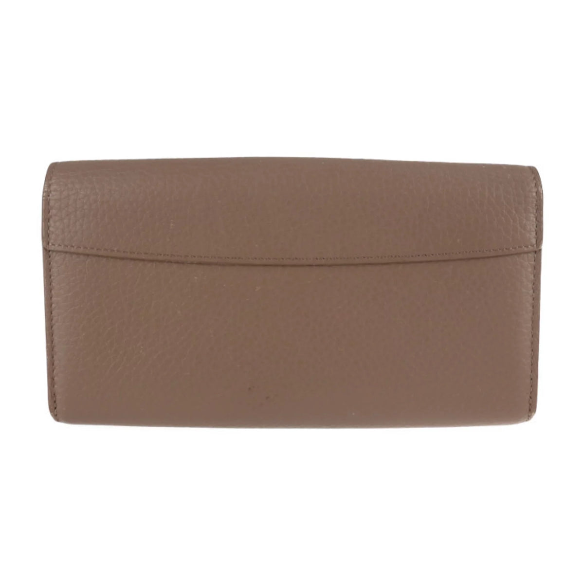 Parnacea Capucines Long LV (Good) Gold Beige Taupe Portefeuille Genuine Fitting Taurillon M62075 Metal Logo Pre-Owned Wallet Leather