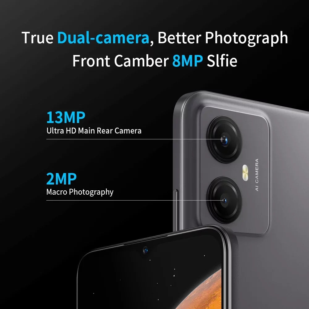 F9 FreeYond Battery Sim, MAh, Display 13+8MP Dual Macro HD+6.52" With 64GB/128GB Camera Dual Smartphone, Real Rom, 5000 2MP