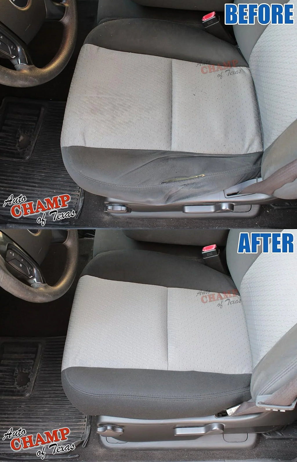 Texas: Auto 2500 Bottom XL Gray - Yukon 1500 Compatible -Driver GMC Side Seat Of Cover SLE 2009-2014 with Champ Cloth