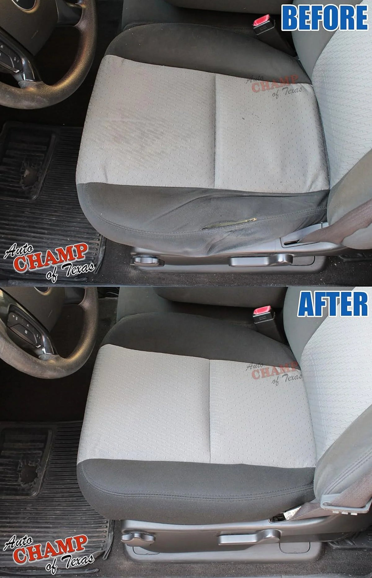 Texas: Auto 2500 Bottom XL Gray - Yukon 1500 Compatible -Driver GMC Side Seat Of Cover SLE 2009-2014 with Champ Cloth