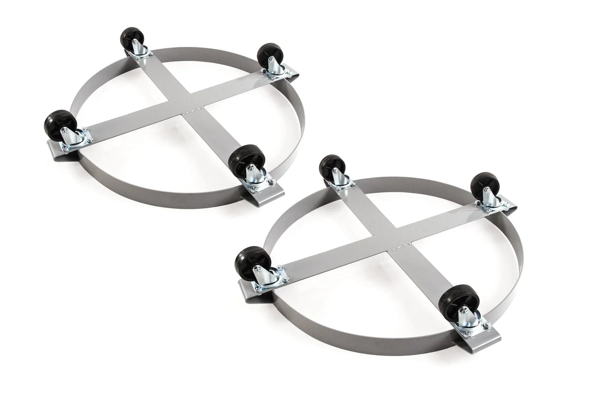 Heavy 2 Dolly Dollies Capacity 55 Drum Tipping Red Hand Non Gallon Frame 1000 Swivel Duty - Auto Truck Hound Casters Wheel Steel Pound