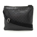 Imprime GG Crossbody Bag (Good) PVC Black Pre-Owned 201446 Leather Shoulder