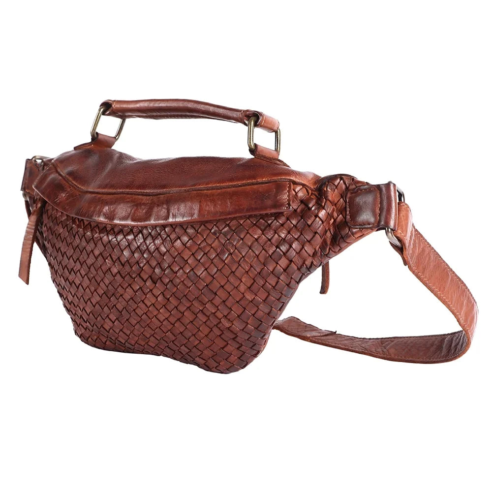 Fanny Handbag Leather Vintage Women Mind Never Cowhide Purse Bag Western Pack Handmade NM Genuine Nmbgm148E
