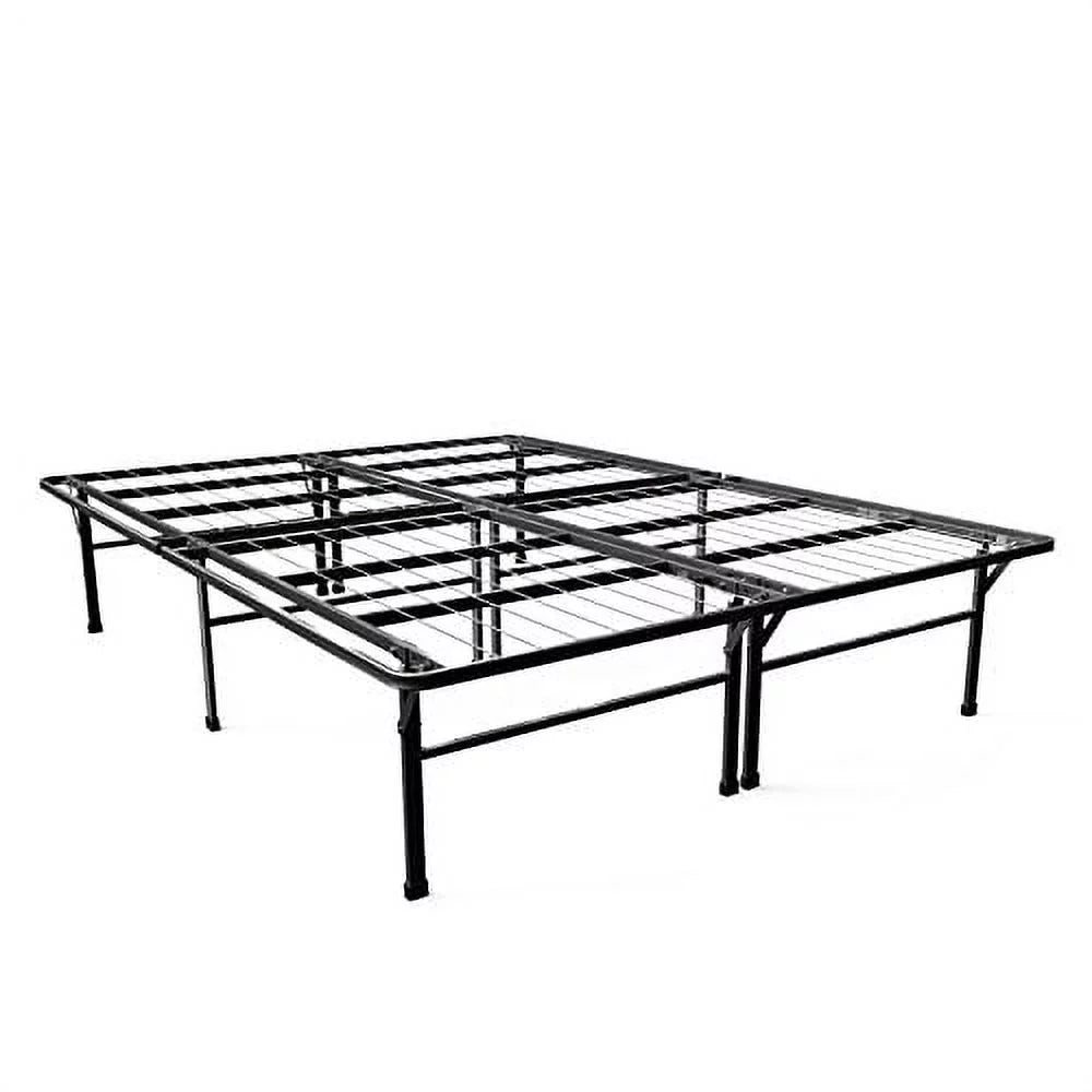 Quiet Noise-Free, Deluxe Bed Platform 16 Storage Replacement Foundation / 2 / Sturdy / / Spring Inch Under-bed Inches / Frame Gene for high Strong, SmartBase Extra Mattress Queen Zinus Box