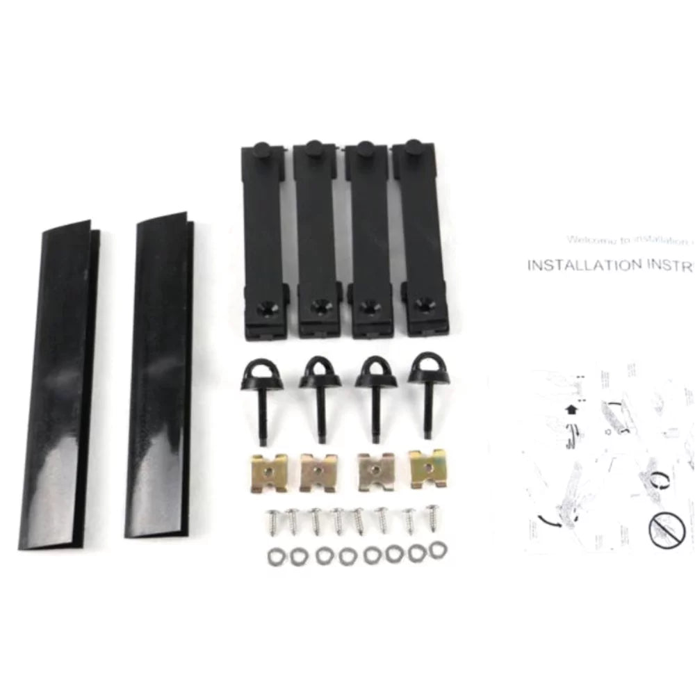 2Pc Interceptor Utility Rack Aluminum Police Roof Explorer Bar For Black