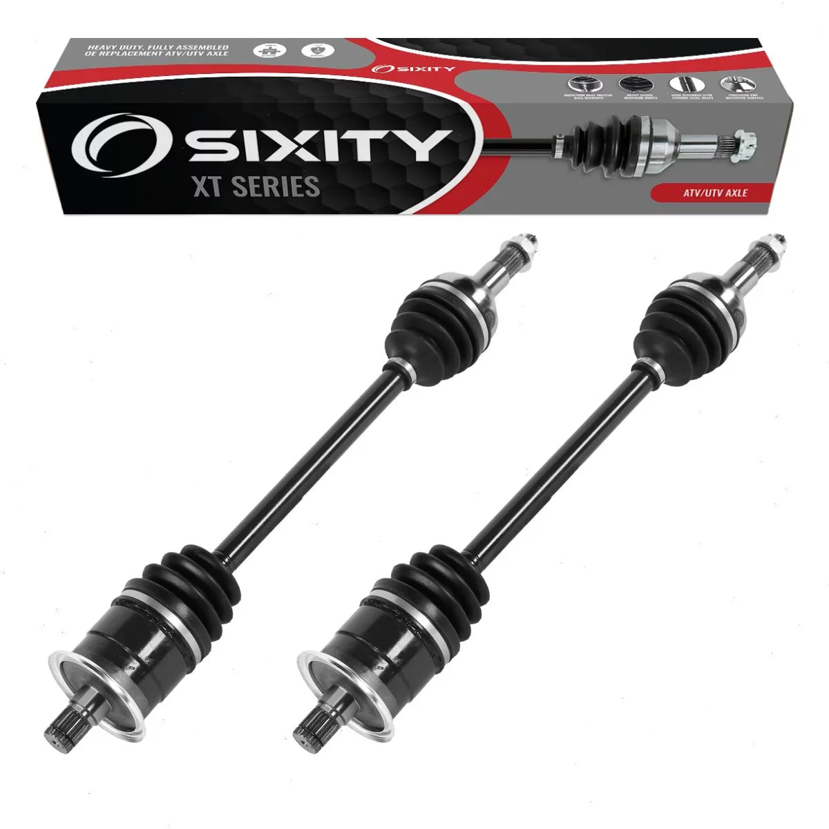 Left 2015 Rear 1000 Axle compatible 4X4 Right Commander 1000 MAX 2 pc - XT with XT Can-Am DPS Sixity