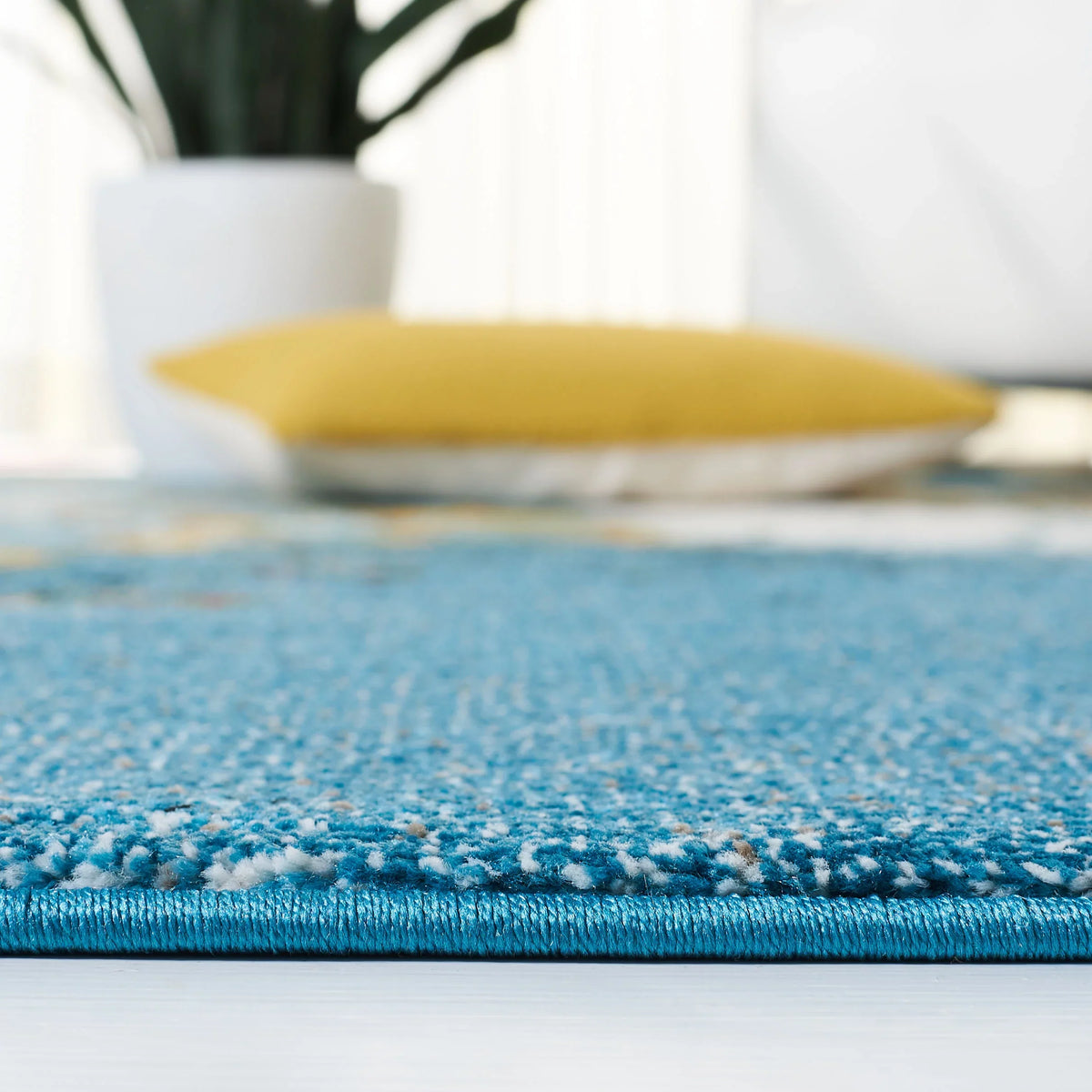 Nazca Glacier 5', Rug, Blue/Gold 2'7" SAFAVIEH Abstract x Area