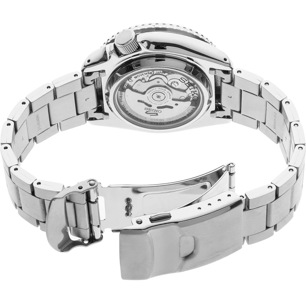 Watch 5 Steel Date Seiko Sports Stainless Men's SRPD61 Dial Green Automatic Day