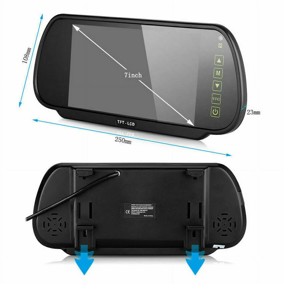 System View Vision Parking Car HD Wireless Night Rear 7" Backup Monitor Camera