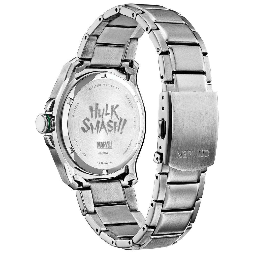 Eco-Drive AW1351-56W Steel Men's Citizen Smash Marvel Hulk Watch Stainless