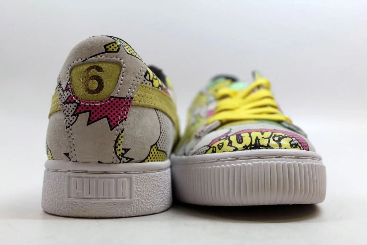 BASKET MEN SNEAKER COMICS MULTI LOW COLOR 68 PRINT dimension NEW DOPE SHOES 7.5