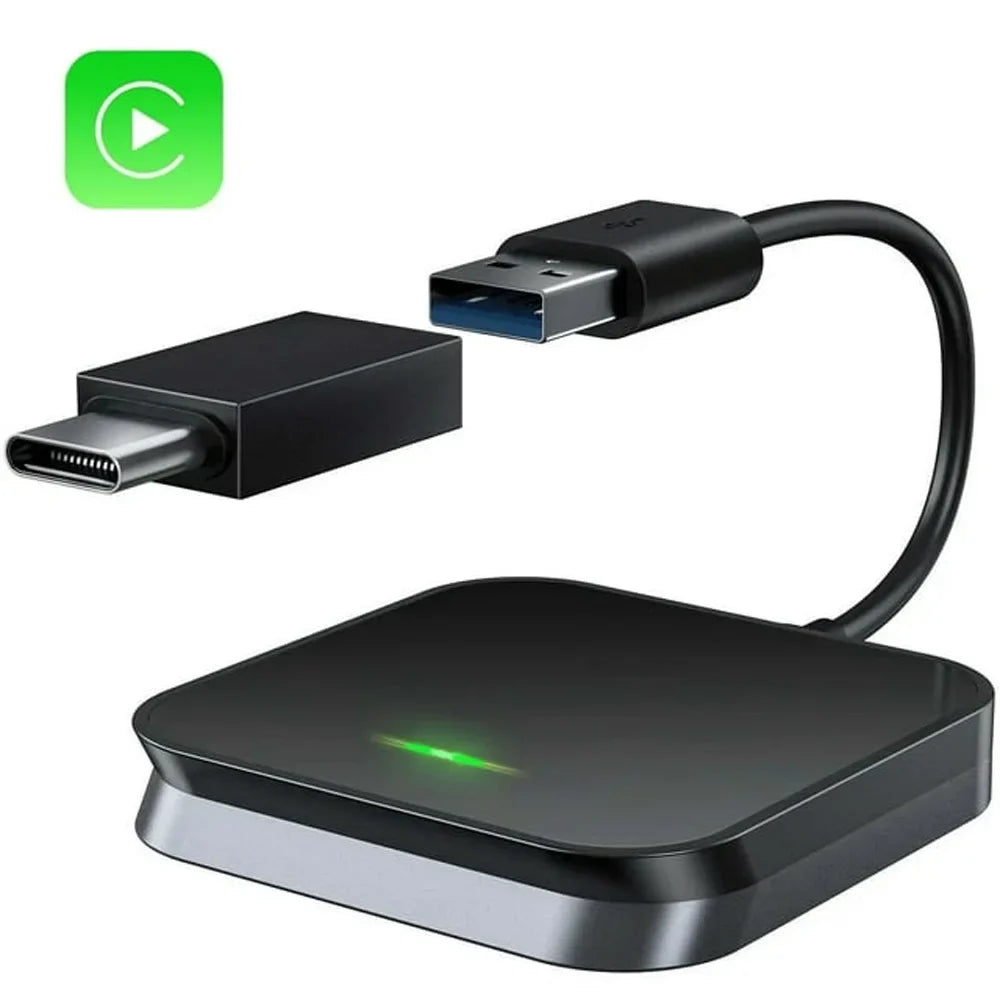 Adapter Black Dongle, Box For Wireless iOS Carplay Player Auto Car Navigation