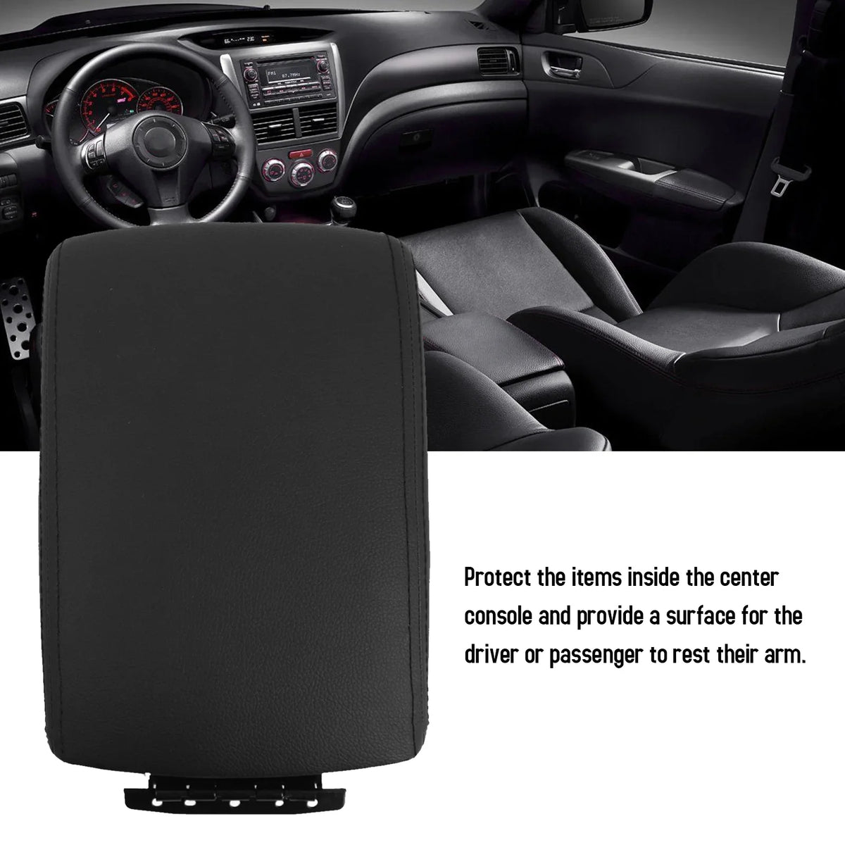 Car cover,Center glove Buzhi GoolRC compartment Wrx Center Subaru Cover Eryue Auto Console 2009-2014 Center Car Lid Compartment Car Eryue Leather Cover Huiop Cover Compartment