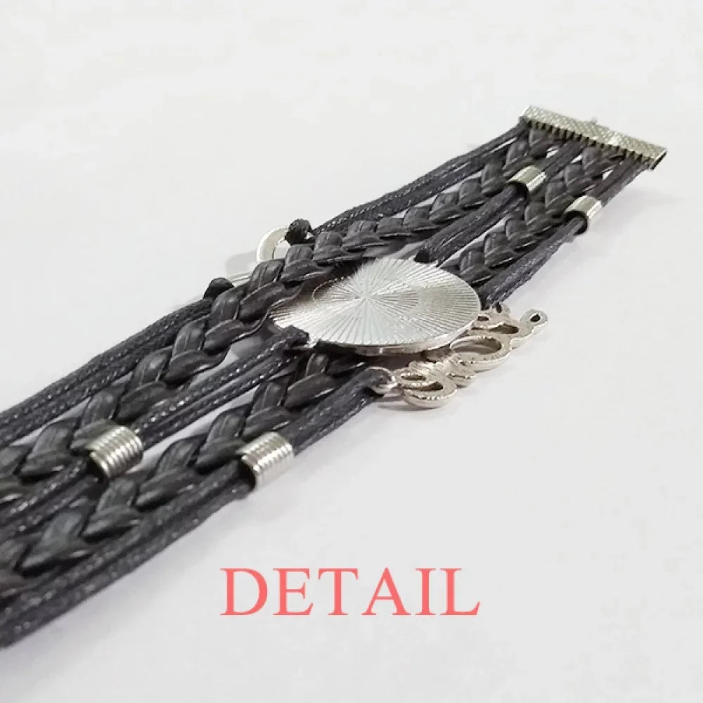 Wristband Support Accessory Rope Bracelet Leather Knitting Trans Man Twisted Love Transgender LGBT
