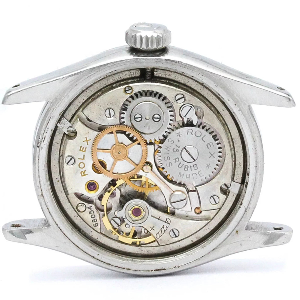 Steel Watch Mens 6244 (Fair) Royal BF560574 Stainless Vintage Pre-Owned Oyster Hand-Winding