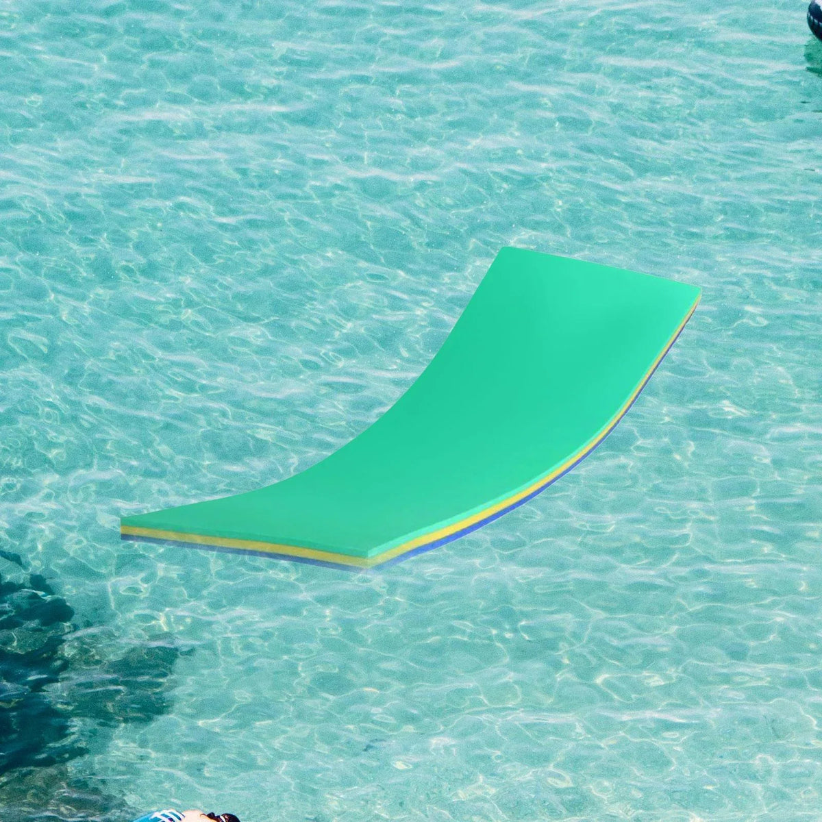 Raft Relaxing liquid Resistant GARENDE for Yellow 3 Pool Mat Layer Tear Floats