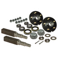 1-3/8 Inch Stock Inch 1-1/16 On &amp; Trailer 5-Bolt Square 4-1/2 Includes Tapered of To Assemblies Bearings Spindles Hub (2) Inch - Pair