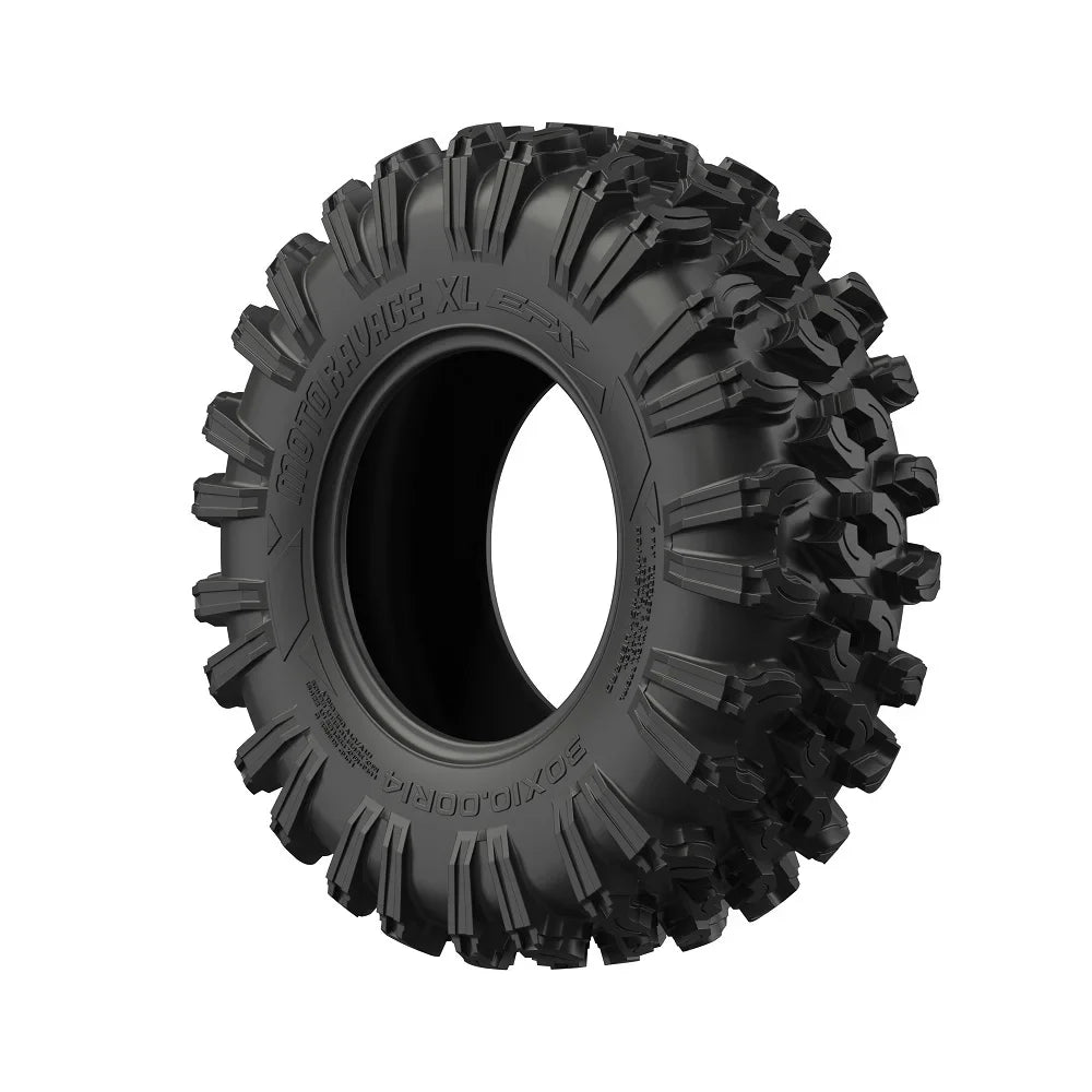18" Reaction Teryx Kawasaki Black Wheels Mule XL Tires MotoRavage 40" Fuel