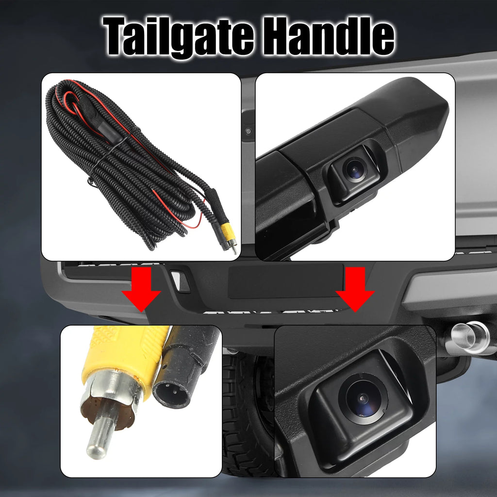 Set Replacement Camera 2005-2014 Handle 6909004020 Backup Tailgaters Tailgate Tacoma with for Black Car