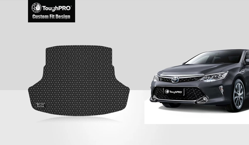 Mat All - Rubber Heavy (Not - with Camry Non-Plug-in Duty Trunk Compatible in - Black - Standard) for climate (Made USA) Hybrid - 2019 ToughPRO