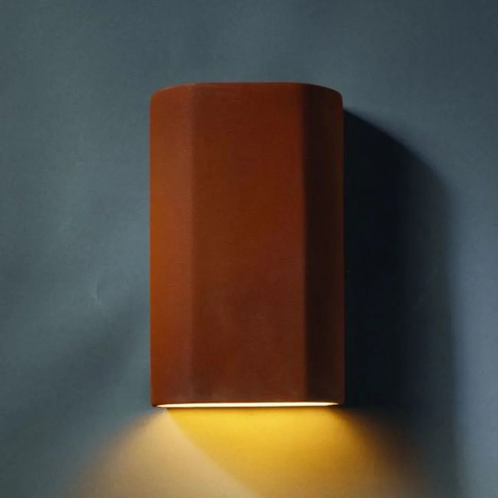 Interior Sconce Cer-5500 9.25" Justice Wall Ada For Cylinder Rated Group Light 1 Design