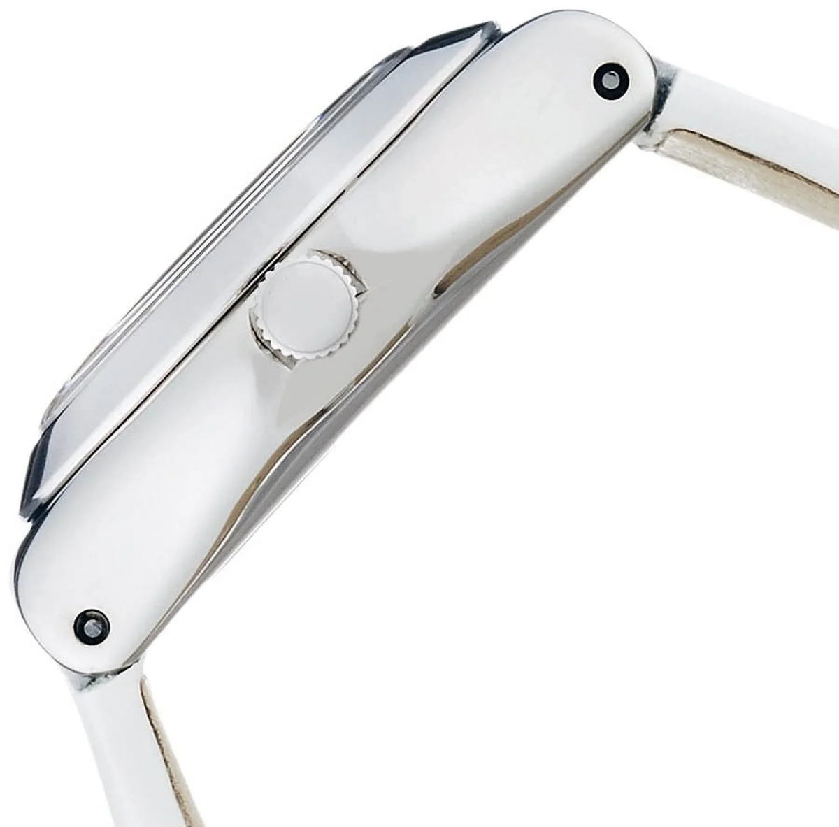 Dial Swatch Women's Watch Strap YSS296 Tone White Silver Leather