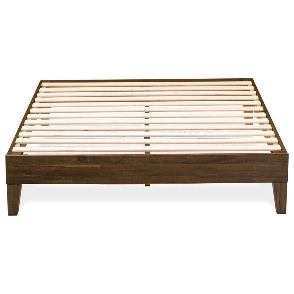 Bed Wood in Traditional Navarro Full Engineered Walnut West East Furniture