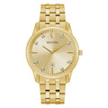 Men's Quartz 97D123 Date Sutton Gold-Tone Indicator 40mm Bulova Watch