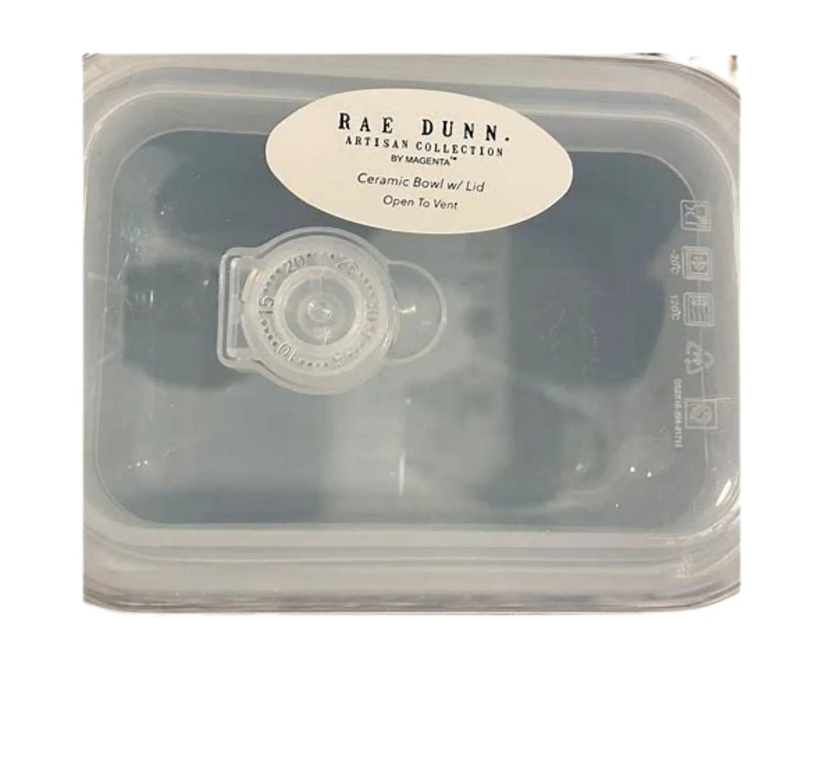 and Rae LL Black TREATS Lid Bowl Kitchen Vent with Leftovers Dunn EASTER Blue Letters Rectangle Easter Ceramic