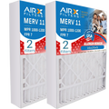 Furnace MPR 16x25x5 Comparable 1000, 1200 Made with MERV Air FILTERS WICKED Compatible 7 GeneralAire Premium USA Filter by & 2 11 AIR. to Filter Pack AIRX FPR MPR CLEAN 16x25x5 14161