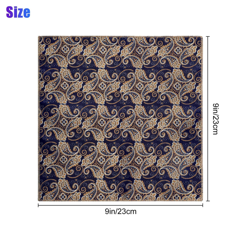 Pocket Party Men Fashion Silk Square Wedding Dot 8PCS Hanky Handkerchief Floral