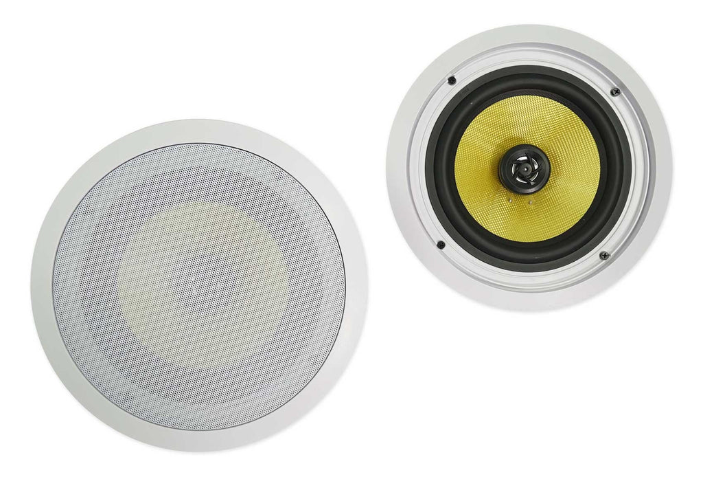 Speakers Technical Ceiling Blue Home DVD Receiver+(2) DV4000 LED Theater 8" Pro