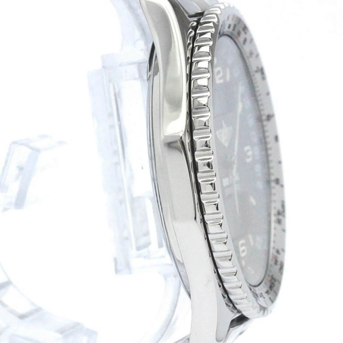 Quartz (Good) BREITLING Pre-Owned Steel BF563779 Polished Chronospace Watch A56012.1 Mens