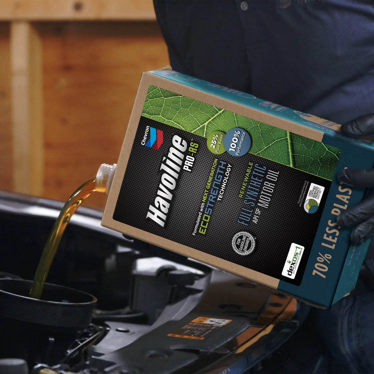 Havoline Renewable Smart Motor Change 6Q Oil 5W-20, Synthetic PRO-RS Box