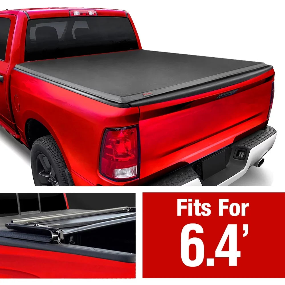 Cover Ram Bed TCD484011 | 2019-2023 Truck 1500; Dodge with 3500; Quad-fold (76") Compatible Soft MaxMate Bed Classic 6'4" | 2500 Tonneau 2002-2018 2003-2023