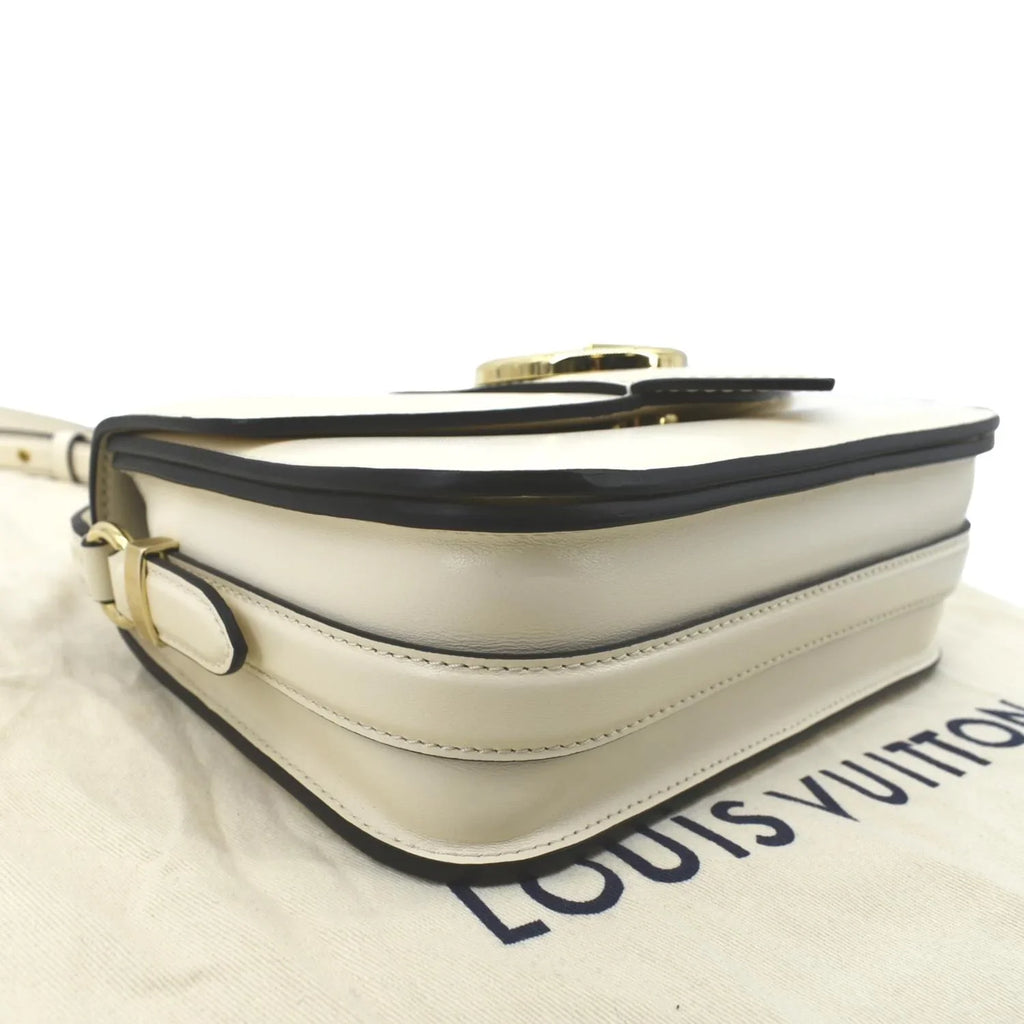 9 Calfskin Creme Pont Pre-owned Shoulder Leather Bag