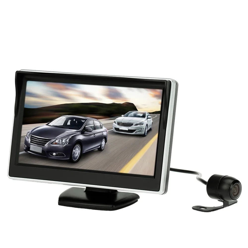 View System Rear Parking Camera Display TFT CACAGOO + Car LCD Reverse HD Inch Backup Monitor 5