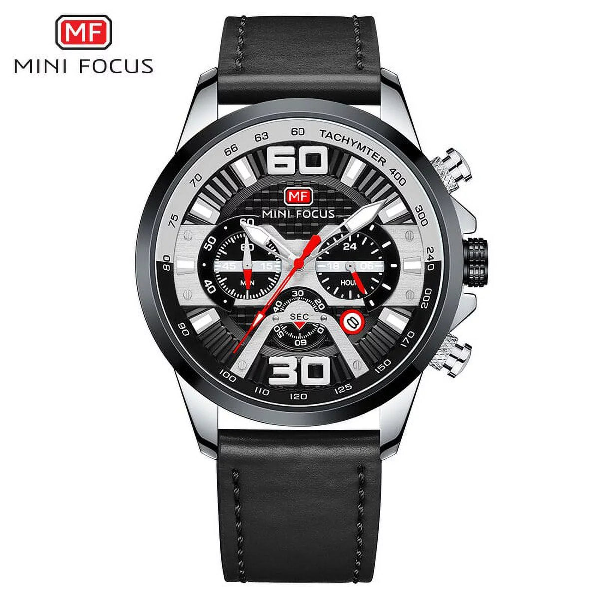 Fashion Waterproof Watches Leather Masculino Multifunction Wristwatch Men Sport Blue Quartz Strap Relogio Sub-Dials Chronograph