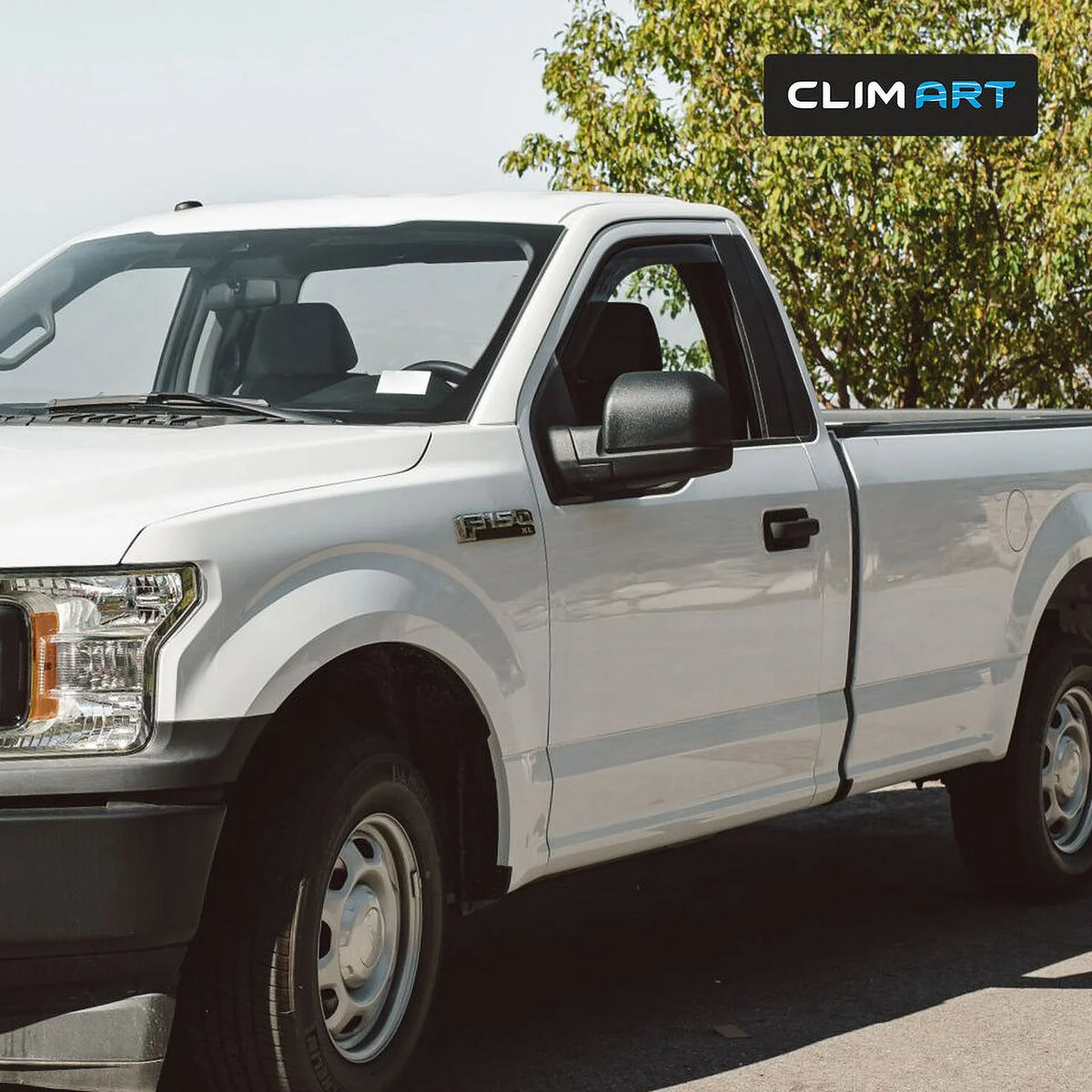 Vent Window for Rain F150 Truck 2 2015-2020 Original Accessories, Deflector, Regular Visors, Guards Window Durable pcs- Smoke in-Channel Deflectors, Vent CLIM ART Dark 315008LP Cab, Incredibly