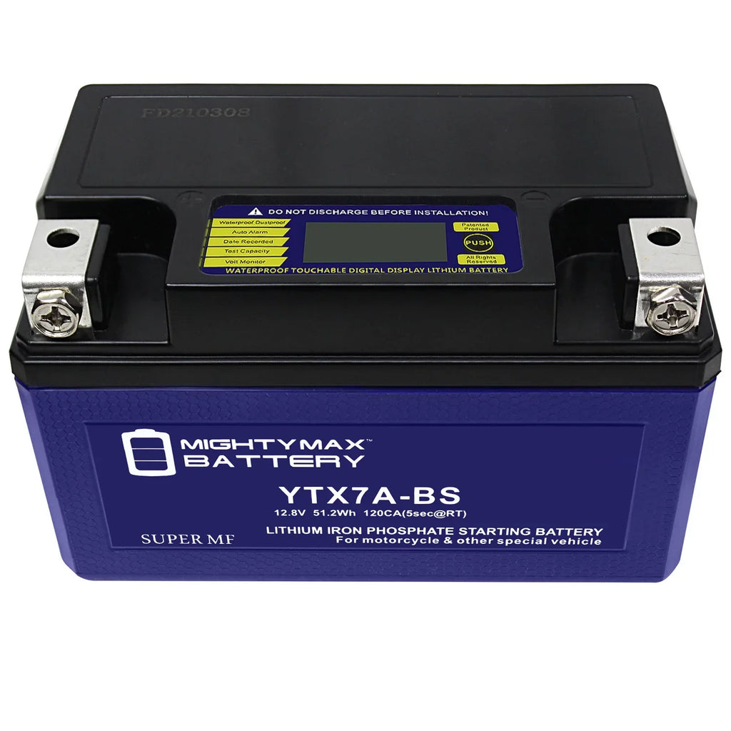 4 Compatible YTX7A-BS Battery - Evo Replacement with Pack Peugeot 2014 Lithium 50 Tweet Scooter