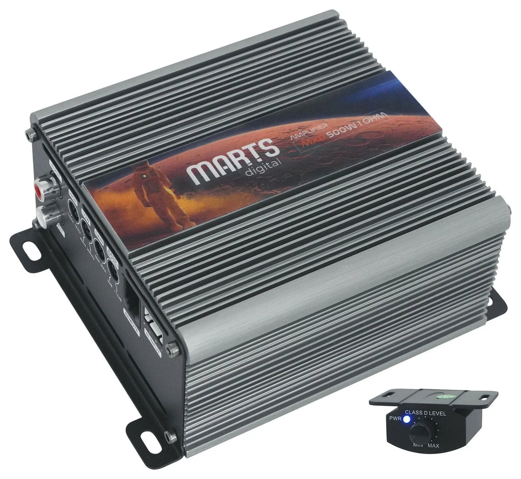Mono Marts OHM Amplifier+Bass Car Digital MXD Kit 500 1 RMS 500w Remote+Amp
