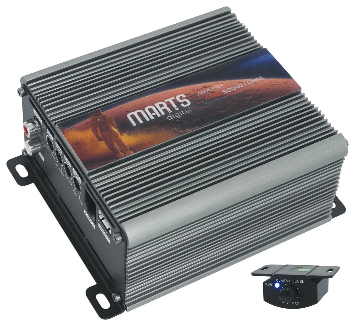 Mono Marts OHM Amplifier+Bass Car Digital MXD Kit 500 1 RMS 500w Remote+Amp