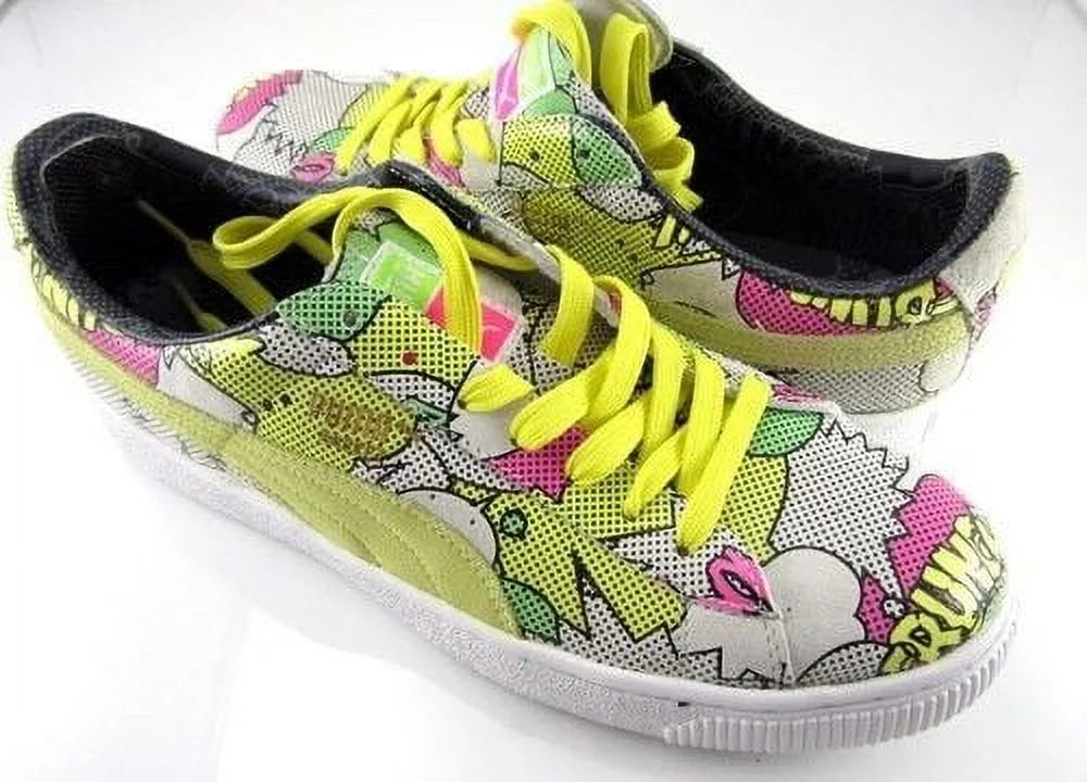 BASKET MEN SNEAKER COMICS MULTI LOW COLOR 68 PRINT dimension NEW DOPE SHOES 7.5