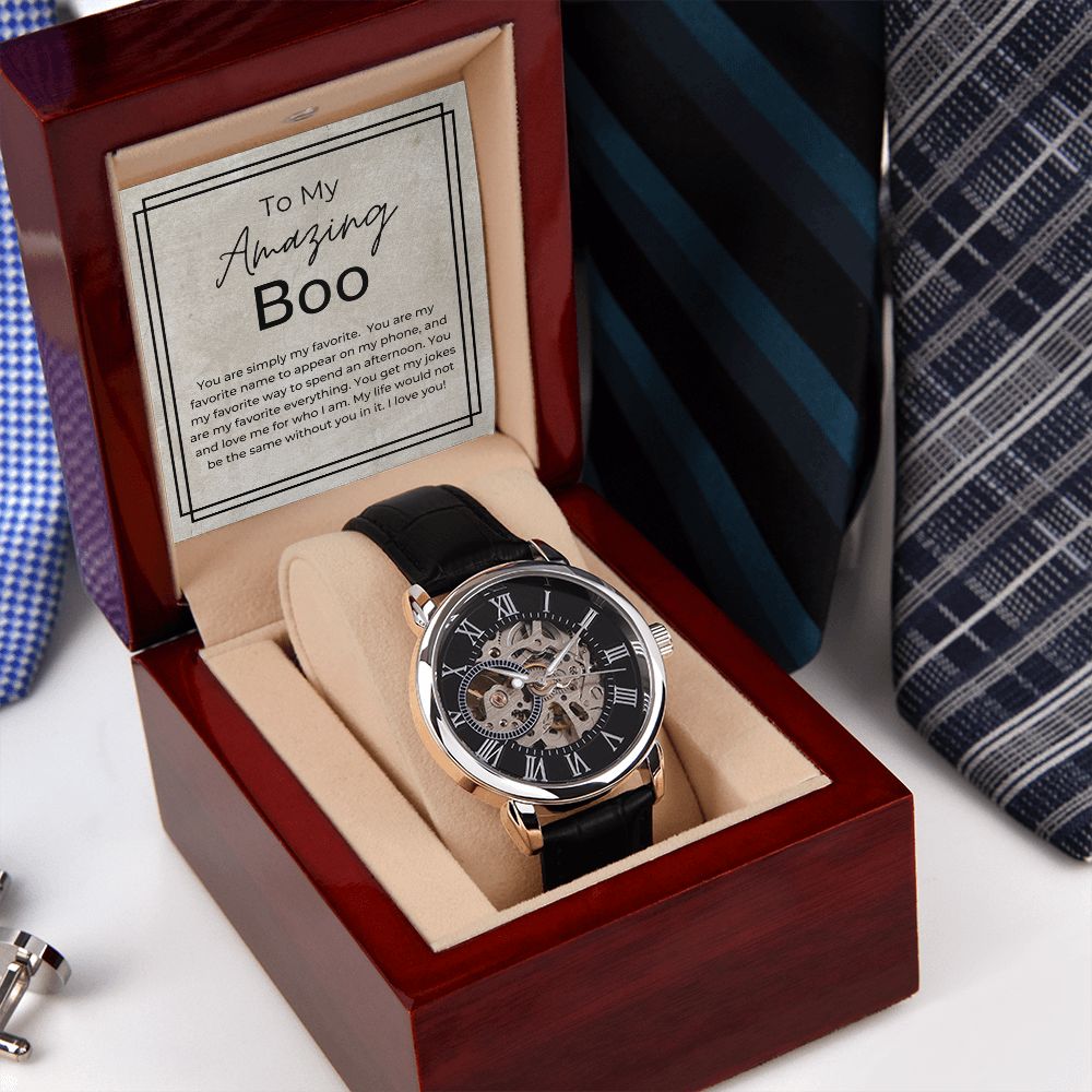 Watch Be Life Him - Watch Not Men's + My - Box Openwork for Gift Same Would The