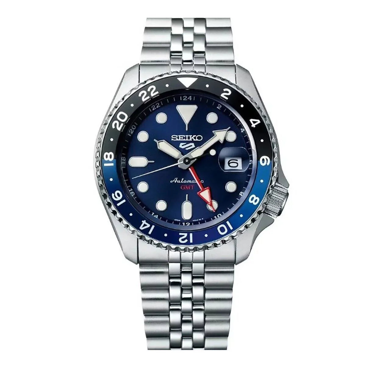 Bezel Blue and Watch Black 5 Seiko GMT