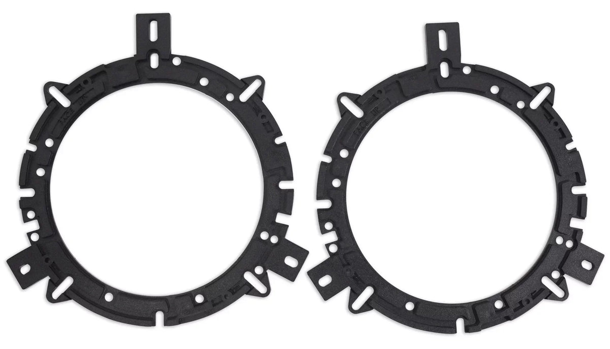 1998-2013 Polk Davidson Touring Plates 300w Harley Speakers w/Adapter 6.5" Audio